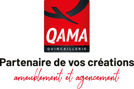 Logo QAMA QUINCAILLERIE Partenaire de vos créations ameublement et agencement