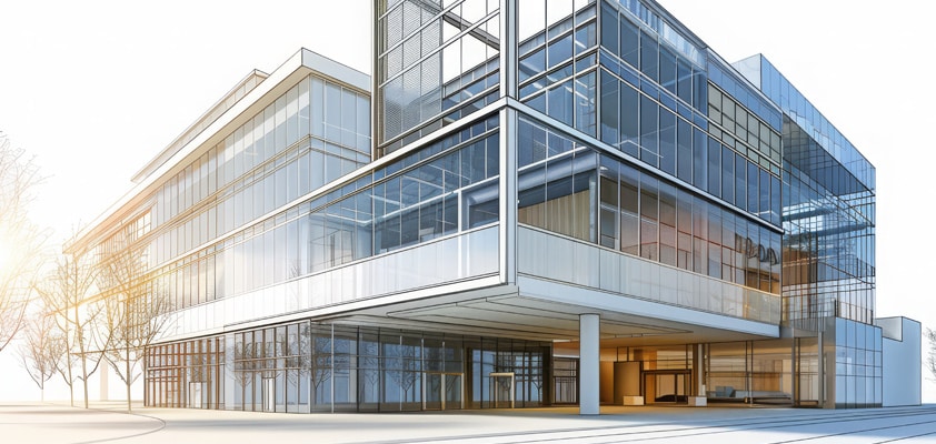 Bâtiment vu de l'extérieur